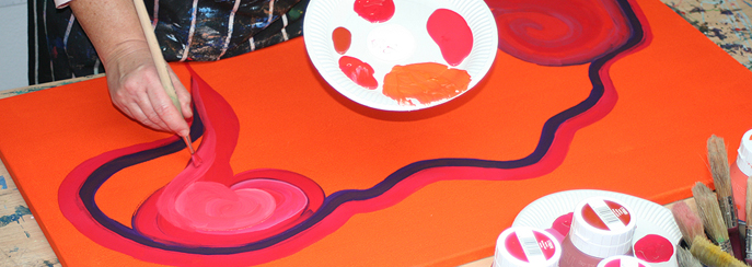 Im Farbenrausch gegen Stress